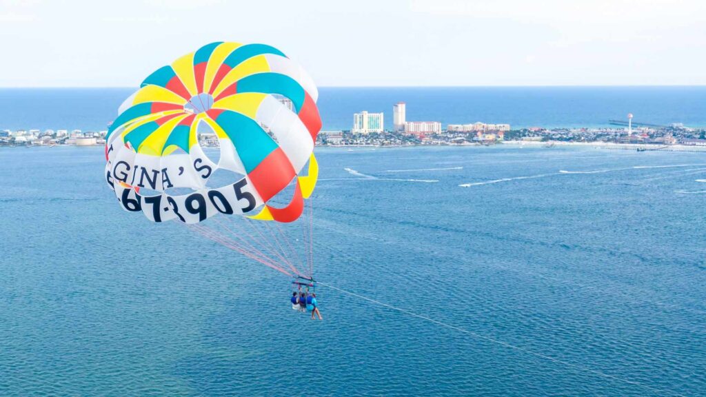 Parasailing Along Pensacola Beach