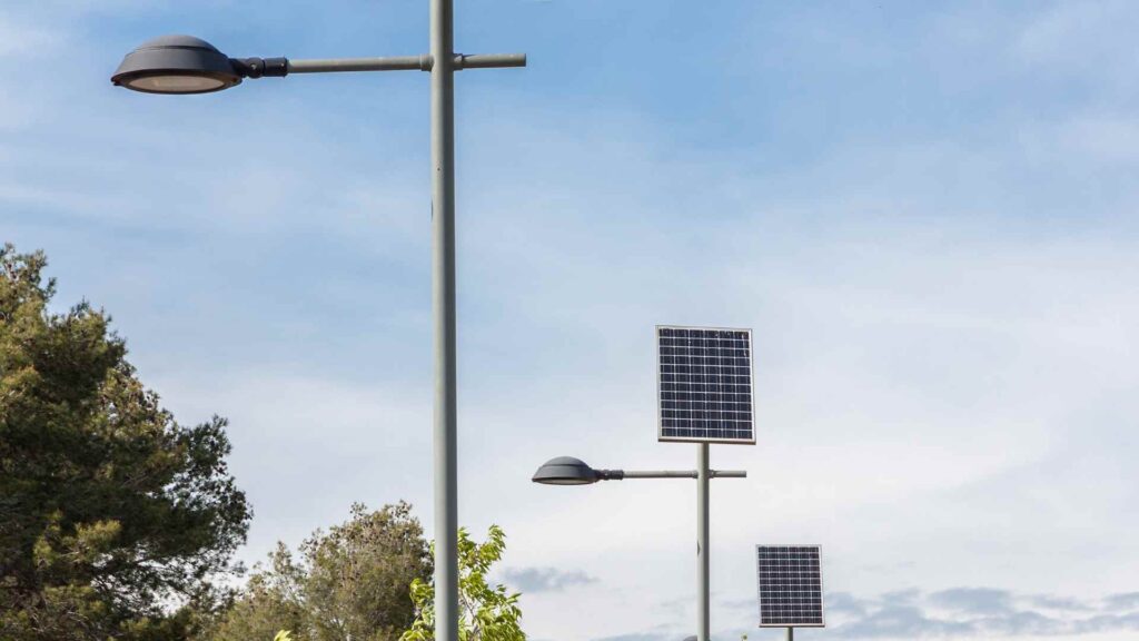 Solar-Powered Streetlights